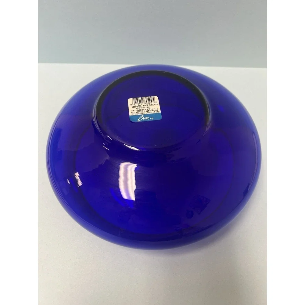 Crisa Mexico Hand-Blown Cobalt Blue Glass‎ Vintage 10